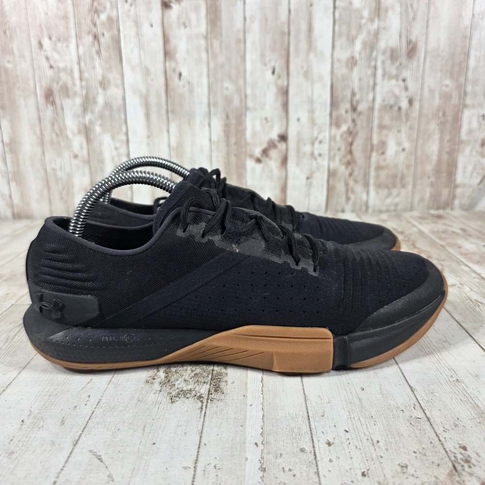 Under Armour TriBase Reign Mens Training Shoes Black Gum 3021289-001 Size 8.5